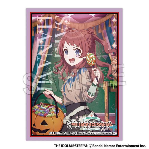[預訂] 學園偶像大師插圖卡套，花海咲季萬聖節造型，手持糖果與南瓜桶。