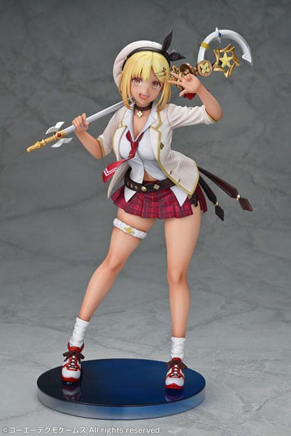 蕾斯萊莉安娜的鍊金工房 萊莎 蕾斯萊莉學園Ver. 完成品模型，手持法杖，穿著學院風制服。