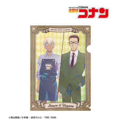 [預訂] 名偵探柯南文件夾：安室透穿著圍裙，風見裕也穿著西裝，Ani-Art第9彈設計。