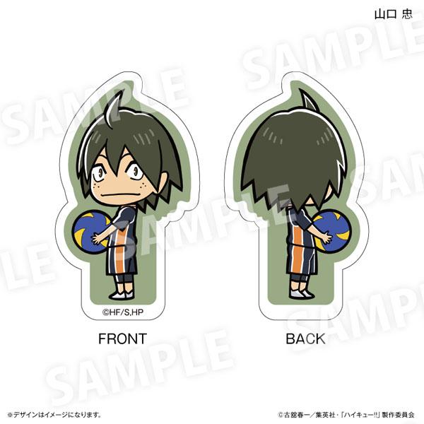 [預訂] 排球少年！！雙面立牌，山口忠抱著排球的正面和背面圖樣。