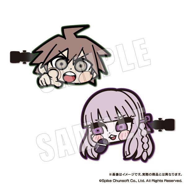 [預訂] 槍彈辯駁系列 苗木誠＆霧切響子 瀏海夾套裝，展示兩款角色設計夾子。