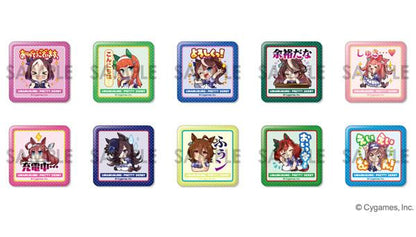 [預訂] 賽馬娘 Pretty Derby 方形徽章 Vol.1 10個入BOX《25年5月預約》