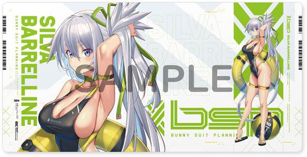 [預訂] 兔女郎裝扮企劃橡膠墊，希爾瓦・巴雷爾萊茵泳裝Ver.，角色立繪與半身像設計。