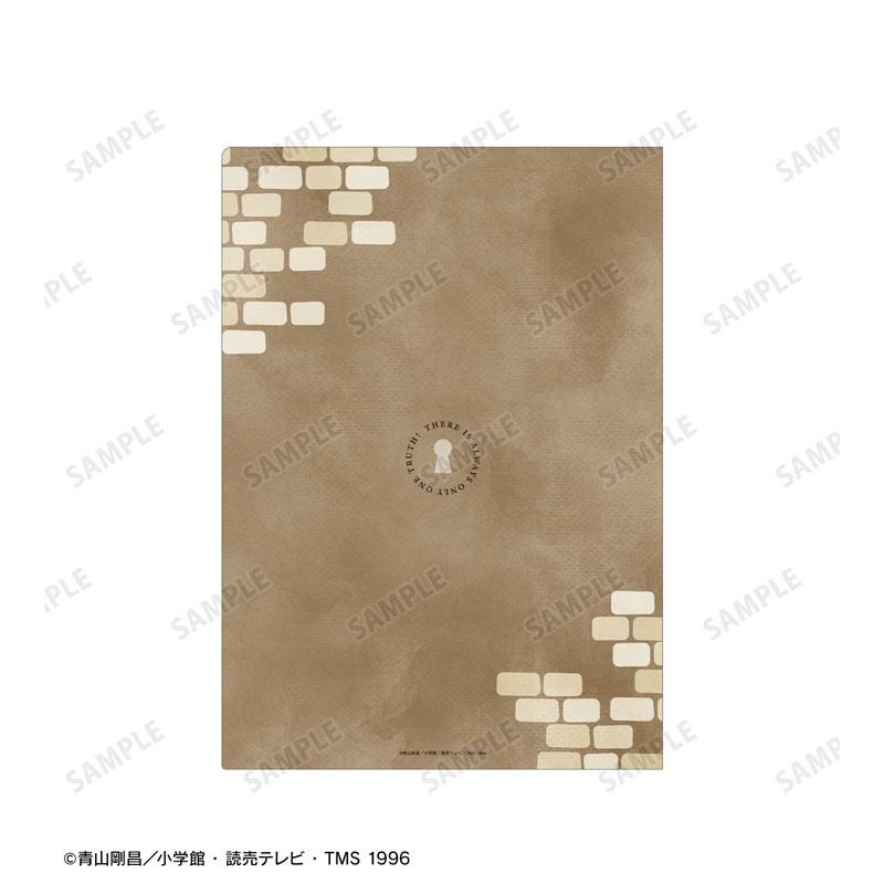 名偵探柯南 安室透＆風見裕也 Ani-Art 第9彈 透明文件夾，磚牆背景與鎖孔圖案設計。