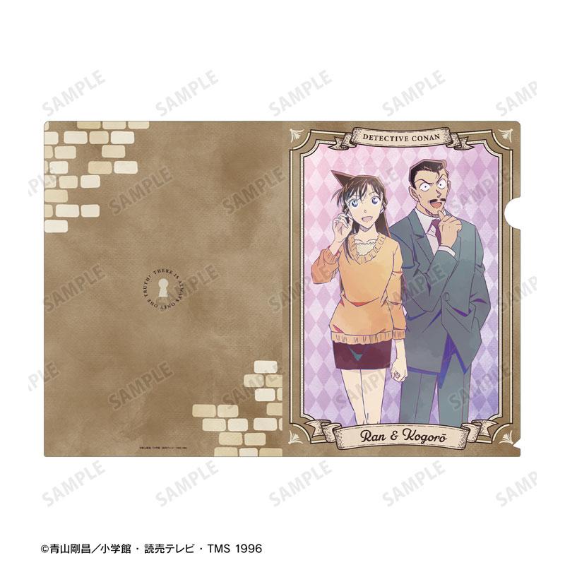 [預訂] 名偵探柯南 毛利蘭＆毛利小五郎 Ani-Art 第9彈 透明文件夾圖案，毛利蘭與毛利小五郎立繪設計。