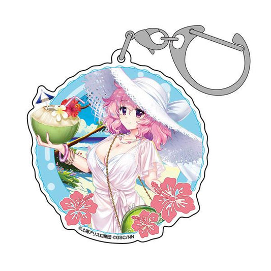 [Pre-order] Touhou LostWord Saikyoji Yuyuko Acrylic Multifunctional Keychain Swimsuit Seamless Undead Ver. "Reservation for November 24"