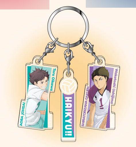 [Pre-order] 3 mini keychain volleyball boys! ! 04 Toru Oikawa and Wakatoshi Ushijima "Reservation for October 24"