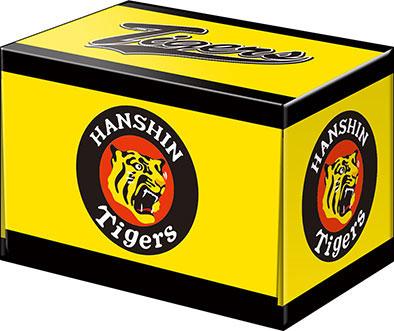 高級牌組收納盒，黃色盒身印有「阪神虎」隊徽。