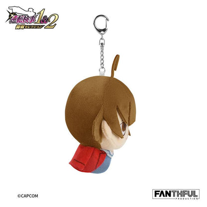 一柳弓彥毛絨公仔鑰匙圈，逆轉檢事系列，側面展示。