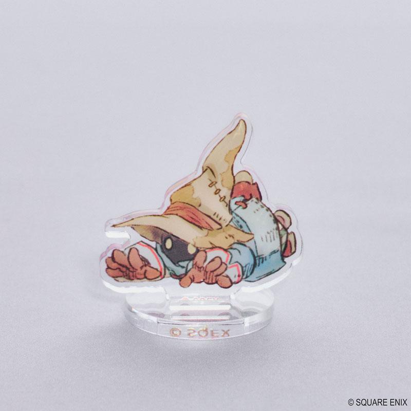 最終幻想IX插圖立牌Vol.2其中一款設計，角色趴臥姿勢，附透明底座。