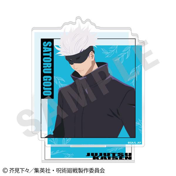 [預訂] 咒術迴戰 Paintract 系列立牌：五條悟戴眼罩，身穿深色外套。