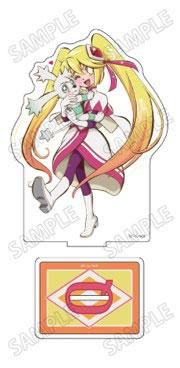 「怪盜小丑」BIG立牌(3)皇后：卡通人物抱著白色玩偶的立牌，附有底座。