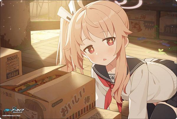 [預訂] 蔚藍檔案『夏』紀念大廳插圖橡膠墊：少女與紙箱的設計。