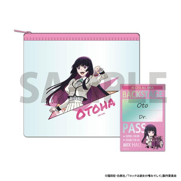 [預訂] 動畫「搖滾是淑女的嗜好」 後臺通行證風格全息貼紙透明收納包 黑鐵音羽《25年9月預約》