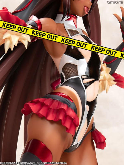 對魔忍雪風 水城雪風 限定版 1/6 完成品模型，特寫鏡頭展示服裝細節。