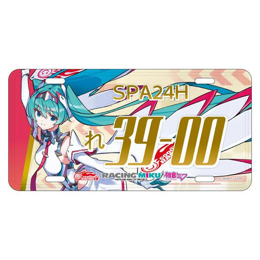 [預訂] 初音未來 賽車Ver.SPA 2025 應援Ver. 車牌風格鋁牌《25年11月預約》