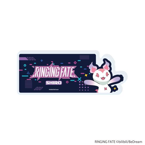 [預訂] Collection 支架「TV動畫『RINGING FATE』」白：官方插圖及白色卡通造型設計。