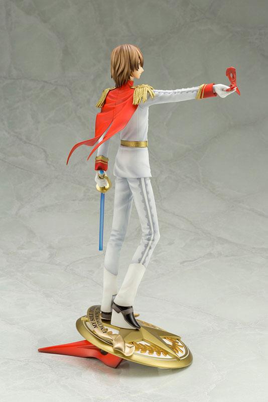 ARTFX J 明智吾郎 怪盜ver. 1/8 完成品模型，白色制服，紅色披風，持劍站立。