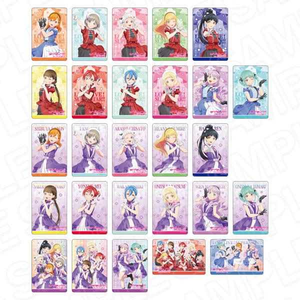 Love Live! Superstar!! 極光透明卡套裝，展示多款 Dazzling Game ver 設計。