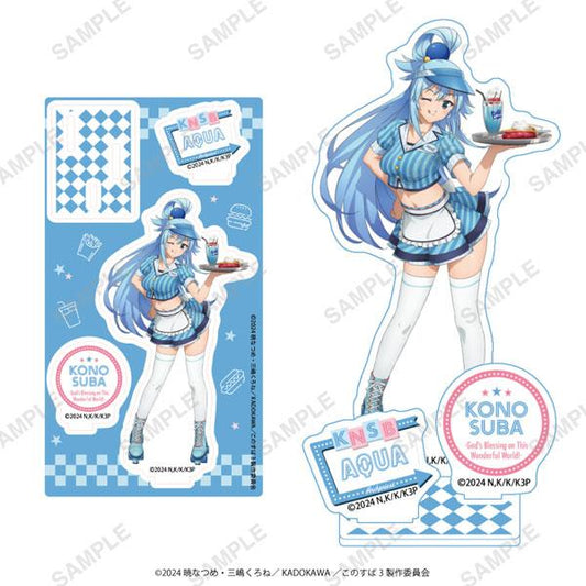 [Pre-order] Animation "Blessings for a wonderful world! 3" stand (Aqua) "July 24 reservation"