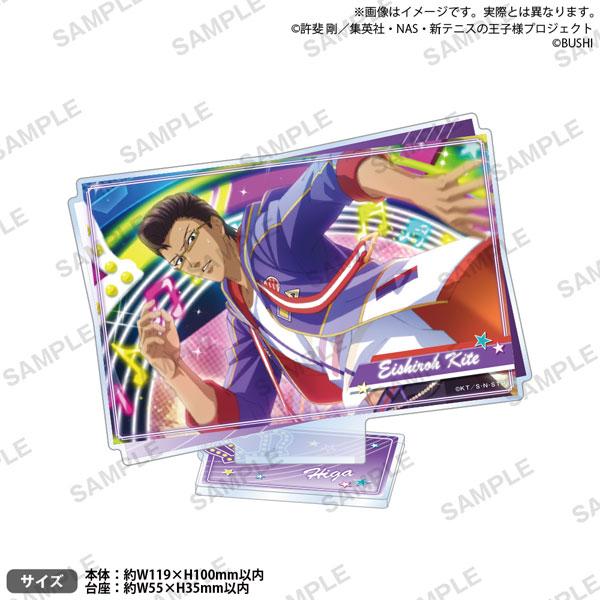 [預訂] 新網球王子木手永四郎立牌，THANKS！ver.，人物特寫，彩色背景。