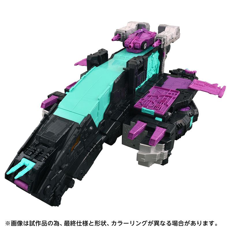[預訂] 變形金剛 AOTP-13 狂派鐵甲龍玩具，黑色、青色、紫色配色。