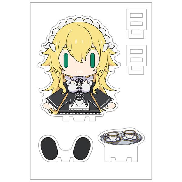 [預訂] Re：從零開始的異世界生活 法蘭黛莉卡·鮑曼 坐姿吉祥物，包含人物本體、底座及茶杯配件。