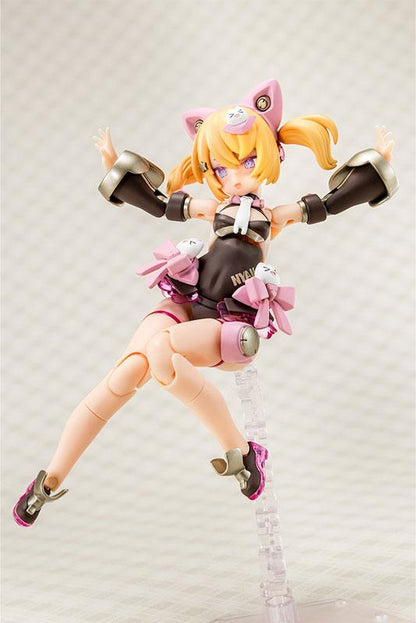 [預訂] 女神裝置 PUNI☆MOFU KURO MAO 1/1 模型，貓耳造型，飛躍姿勢，服裝細節精緻。