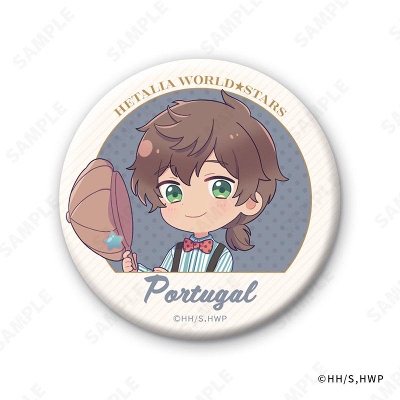 義呆利吊帶Style交換徽章，人物手持陽傘其中一款設計。