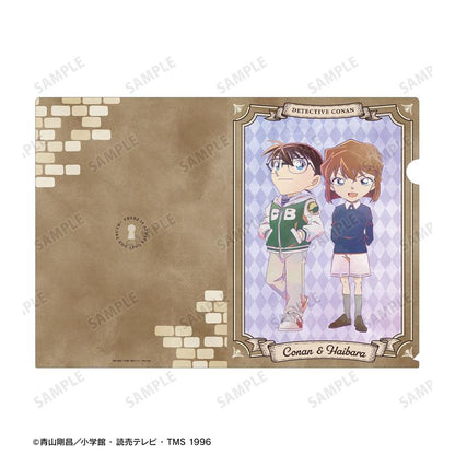 [預訂] 名偵探柯南 江戶川柯南＆灰原哀 Ani-Art 第9彈 透明文件夾圖，柯南與灰原哀立繪設計。
