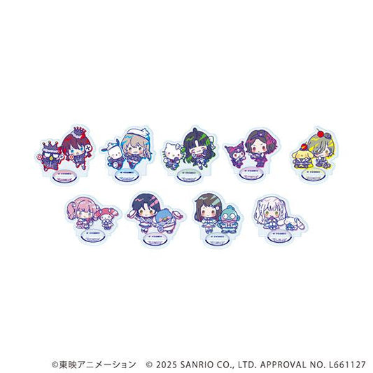 [預訂] 壓克力小立牌「Girls Band Cry×三麗鷗角色」01/迷你角色設計(聯名插圖) 9個入BOX《25年10月預約》