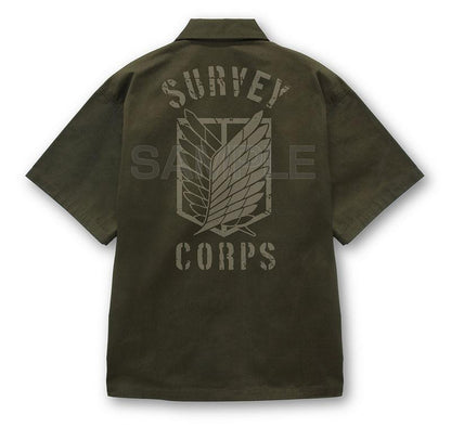 [預訂] 進擊的巨人 調查兵團 工作襯衫 Ver.2.0/MOSS-L《25年8月預約》