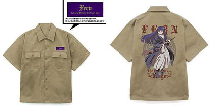 [預訂] 葬送的芙莉蓮 菲倫 刺繍工作襯衫/SAND KHAKI-XXL《25年9月預約》