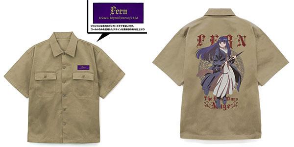 [預訂] 葬送的芙莉蓮 菲倫 刺繡工作襯衫/SAND KHAKI-XL《25年9月預約》