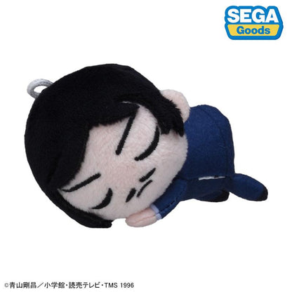 [預訂] 名偵探柯南 晚安毛公仔，其中一款設計的睡覺造型毛絨公仔。