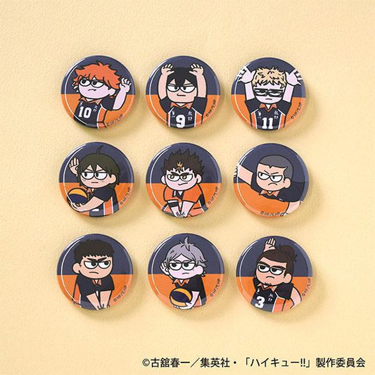 [Pre-order] Volleyball boy! ! Jiroli TD Badge Contest ver. Karasuno High School 9 people enter the BOX "January 25 reservation"