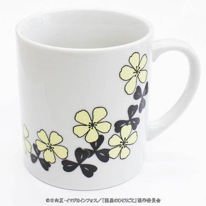 [預訂] 藥師少女的獨語 美濃燒馬克杯，白色杯身，印有貓貓圖案。