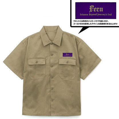 [預訂] 葬送的芙莉蓮 菲倫 刺繍工作襯衫/SAND KHAKI-XXL《25年9月預約》