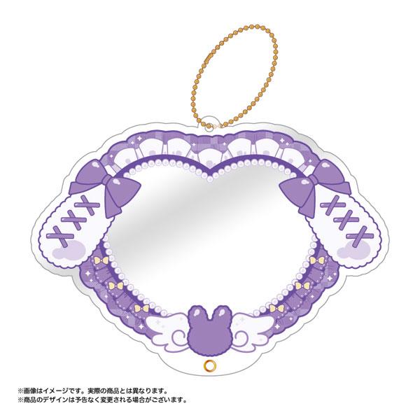 [預訂] Pikuria壓克力相框，兔耳緞帶ver. 08.紫色，帶鏈子。
