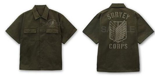 [預訂] 進擊的巨人 調查兵團 工作襯衫 Ver.2.0/MOSS-XXL《25年8月預約》