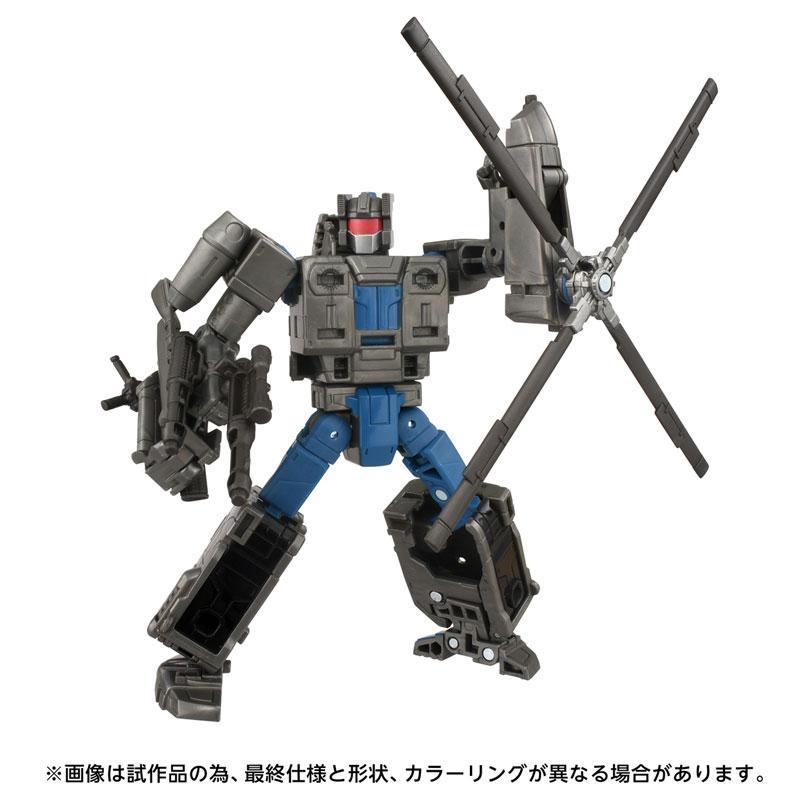 [預訂] 變形金剛 AOTP-14 狂派漩渦玩具模型，機器人形態站立，手持武器，帶螺旋槳。