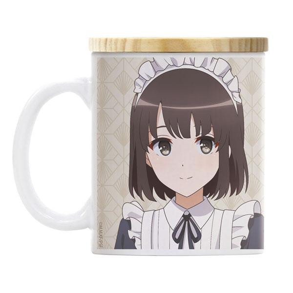 [Pre-order] COSPA Limited Inconspicuous Heroine Cultivation Method Fine Kato Kei full-color mug with lid Cure Maid Caféver. (Resale) "Reservation for December 24"