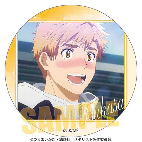 明浦路司A 回憶徽章，角色面帶笑容特寫，金色邊框設計。