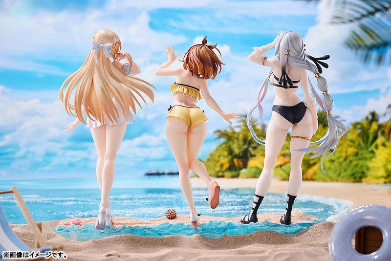 萊莎、科洛蒂婭、莉拉 水着Ver. 模型套裝在沙灘上