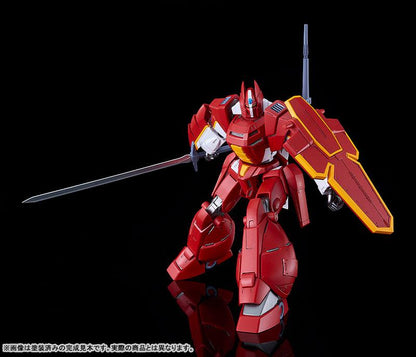 [預訂] MODEROID 機甲界 加里安重裝改 模型，紅色機甲持劍與盾。