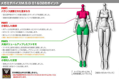 [預訂] 女神裝置M.S.G 01 上衣套裝 皮膚色A 模型（再售）《24年8月預約》