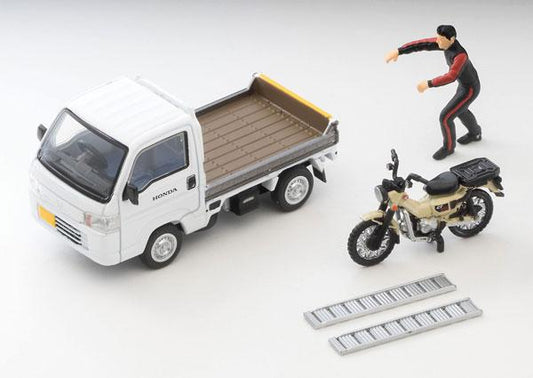 [Pre-order] Tomica Limited Vintage NEO LV-N330a Honda Vigorous Truck Bike Shop Specifications (White) Honda CT125·Hunter Club with "January 25 Reservation"