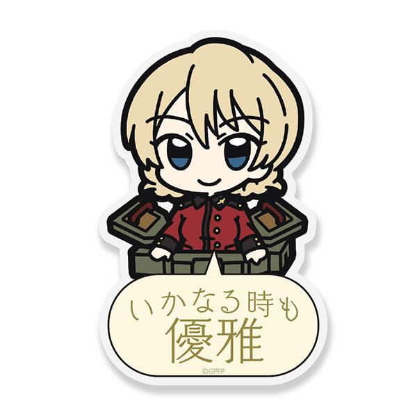 大吉嶺壓克力夾子，少女與戰車最終章，Q版人物造型，帶日文標語。