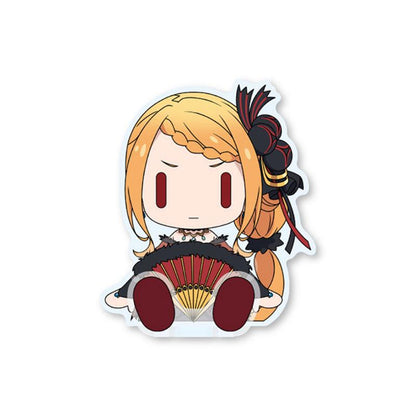 [預訂] Re：從零開始的異世界生活 普莉希拉·跋利耶爾 坐姿吉祥物，手持扇子。