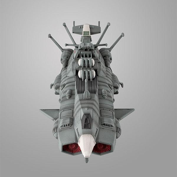 [預訂] 地球聯邦安朵美達級一號艦安朵美達Re.模型特寫，灰色塗裝，細節豐富。